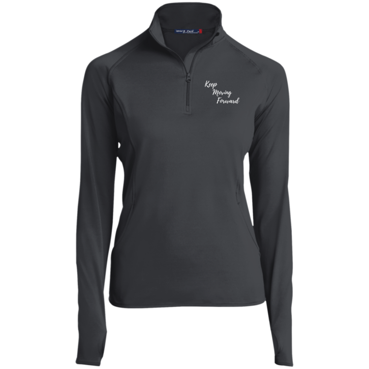 Keep Moving Forward Ladies' 1/2 Zip Equestrian Riding Shirt - Image 2