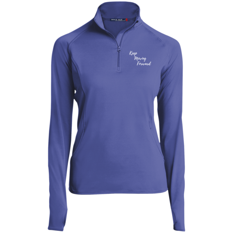 Keep Moving Forward Ladies' 1/2 Zip Equestrian Riding Shirt - Image 3