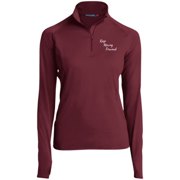 Keep Moving Forward Ladies' 1/2 Zip Equestrian Riding Shirt - Image 6