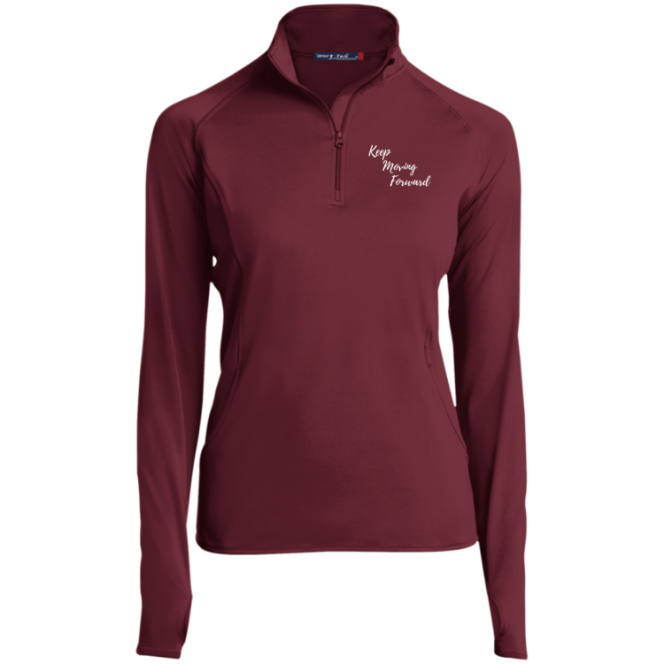 Keep Moving Forward Ladies' 1/2 Zip Equestrian Riding Shirt - Image 6