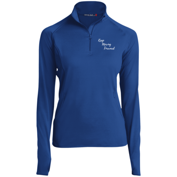 Keep Moving Forward Ladies' 1/2 Zip Equestrian Riding Shirt - Image 4