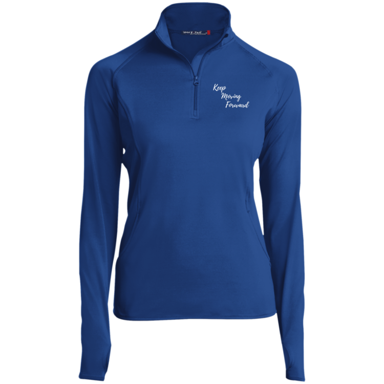 Keep Moving Forward Ladies' 1/2 Zip Equestrian Riding Shirt - Image 4