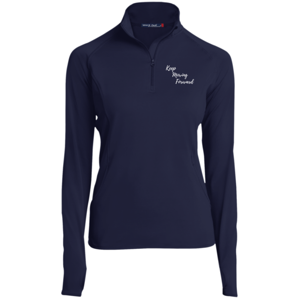 Keep Moving Forward Ladies' 1/2 Zip Equestrian Riding Shirt - Image 11