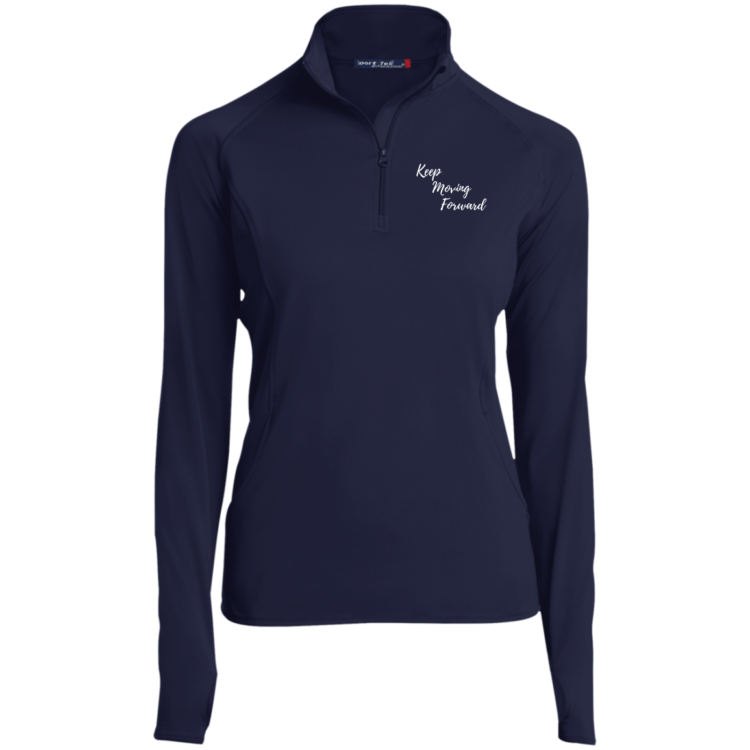 Keep Moving Forward Ladies' 1/2 Zip Equestrian Riding Shirt - Image 11