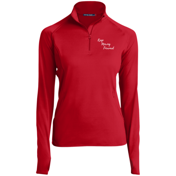 Keep Moving Forward Ladies' 1/2 Zip Equestrian Riding Shirt - Image 10