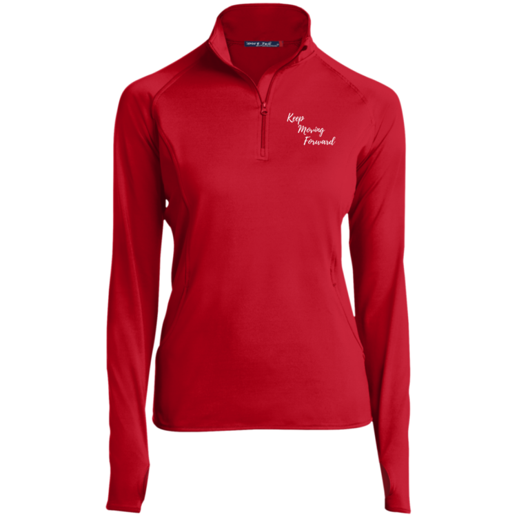 Keep Moving Forward Ladies' 1/2 Zip Equestrian Riding Shirt - Image 10