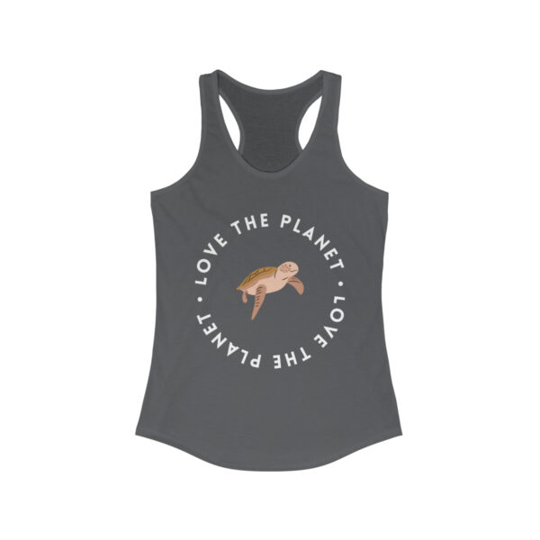 Women's "Love the Planet" Racerback Tank -  Turtle - Image 5