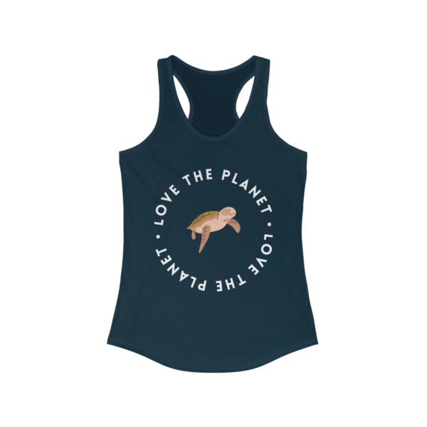 Women's "Love the Planet" Racerback Tank -  Turtle - Image 4