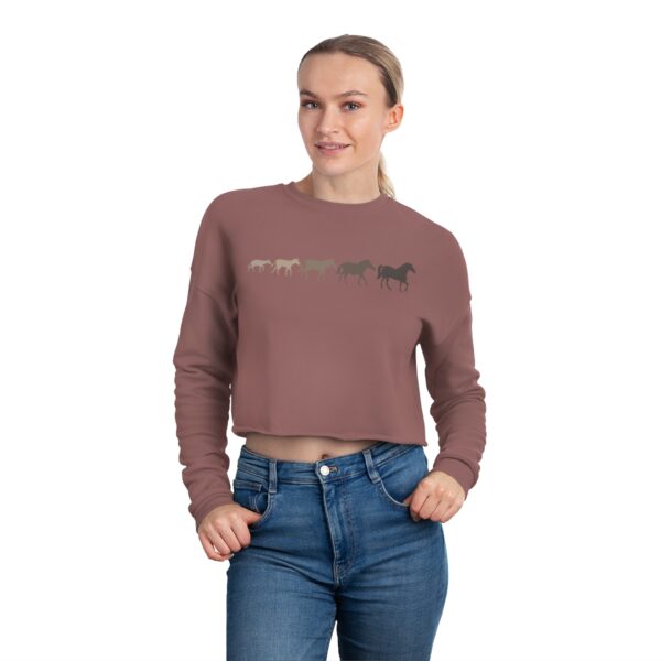 Evolution Women's Cropped Sweatshirt - Unplugged Collection - Image 8