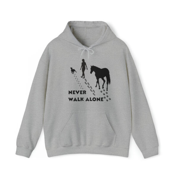 Unisex "Never Walk Alone" Heavy Blend Hooded Sweatshirt in Several Colors - Image 9