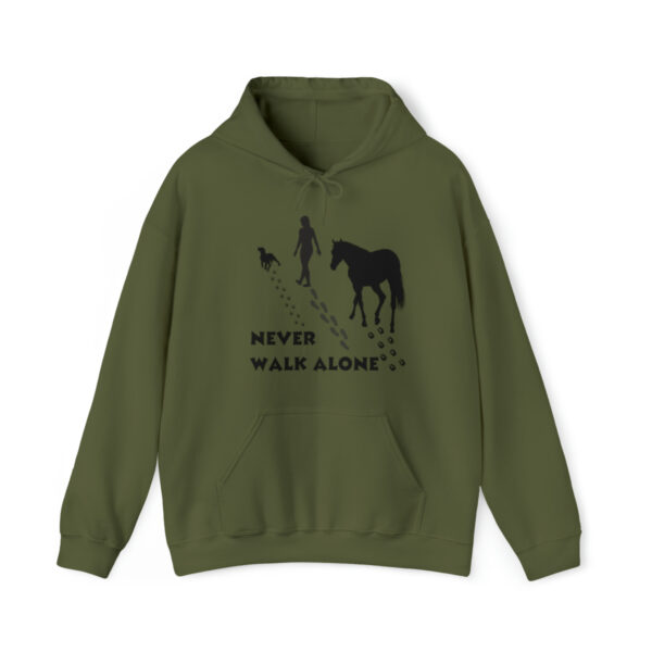 Unisex "Never Walk Alone" Heavy Blend Hooded Sweatshirt in Several Colors - Image 13