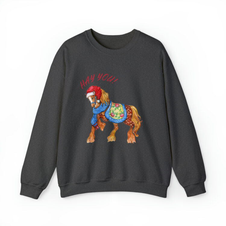 HAY YOU! Ugly Christmas Sweatshirt (Horse Theme) - Image 30