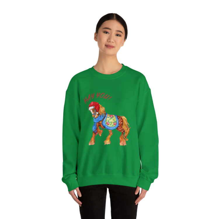 HAY YOU! Ugly Christmas Sweatshirt (Horse Theme) - Image 22