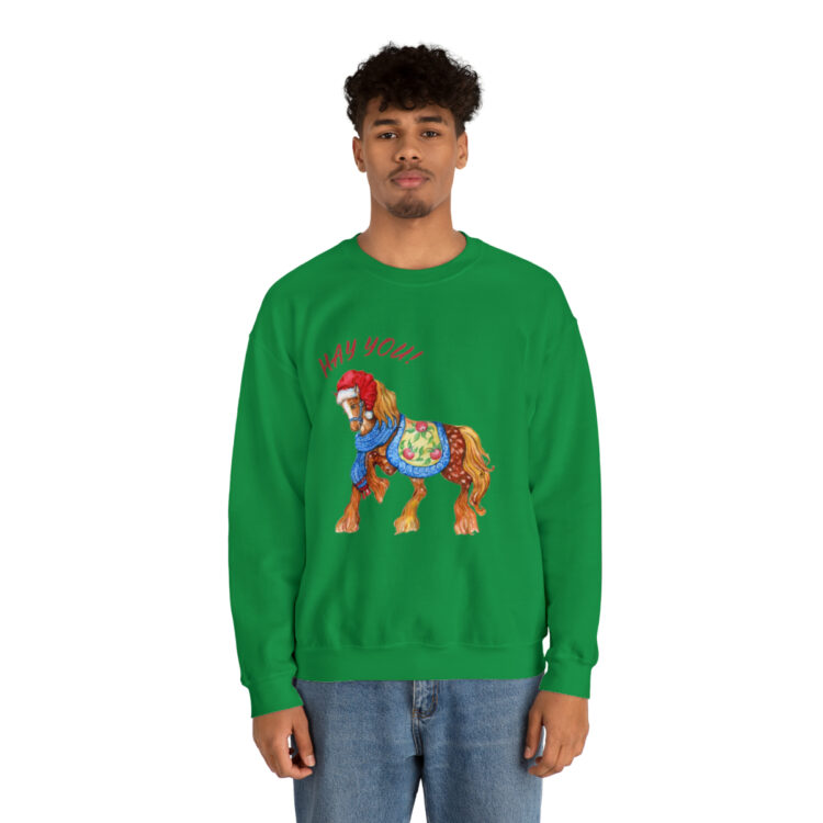 HAY YOU! Ugly Christmas Sweatshirt (Horse Theme) - Image 25