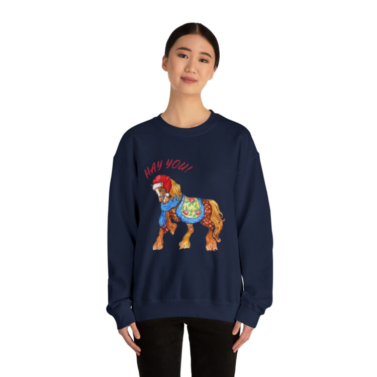 HAY YOU! Ugly Christmas Sweatshirt (Horse Theme)