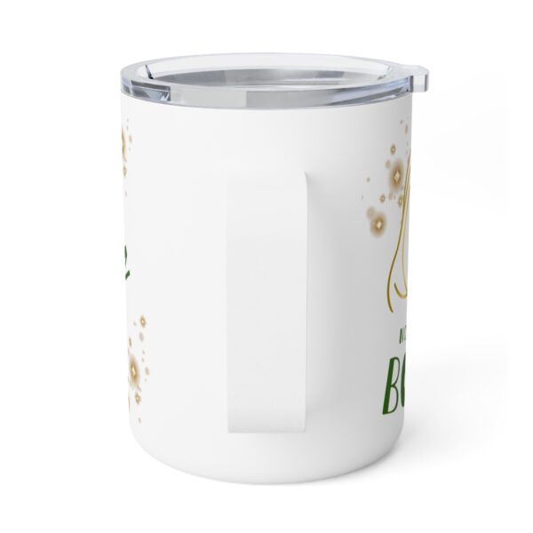 "Normal is Boring, Be a Unicorn" Insulated Christmas Mug with Lid 10oz - Image 3