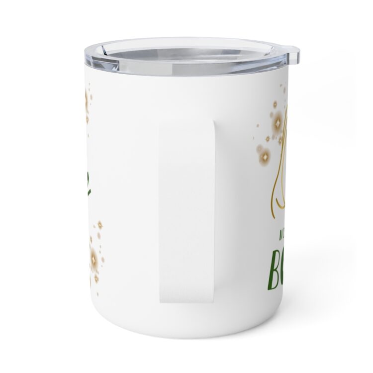 "Normal is Boring, Be a Unicorn" Insulated Christmas Mug with Lid 10oz - Image 3