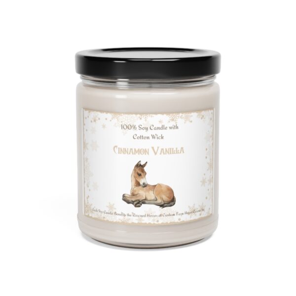 100% Natural Soy Christmas Candle with 100% Cotton Wick - Cinnamon Vanilla - 9oz