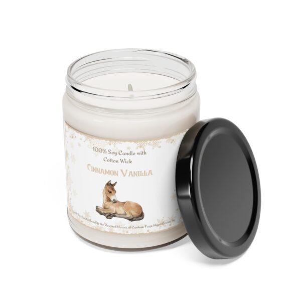 100% Natural Soy Christmas Candle with 100% Cotton Wick - Cinnamon Vanilla - 9oz - Image 2