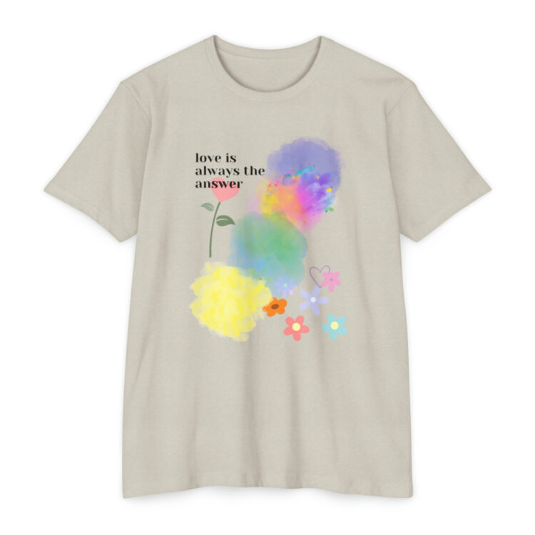 Love is Always The Answer Ladies Oversize T-shirt - Image 2