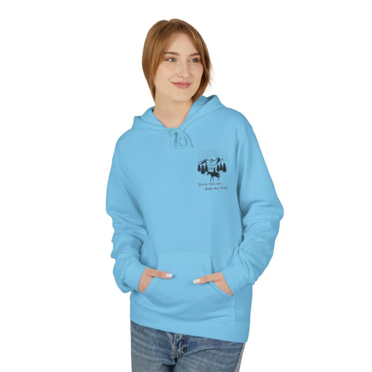 Ditch The Car - Ride the Trails Midweight Softstyle Fleece Hoodie - Image 40