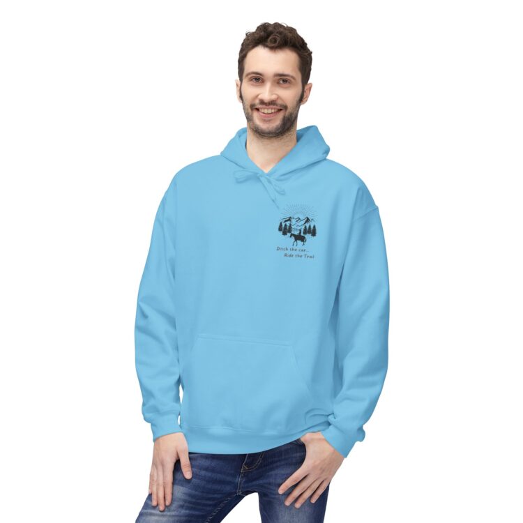 Ditch The Car - Ride the Trails Midweight Softstyle Fleece Hoodie - Image 37