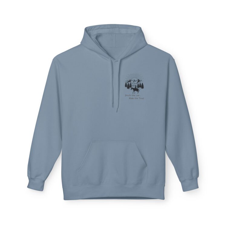 Ditch The Car - Ride the Trails Midweight Softstyle Fleece Hoodie - Image 44