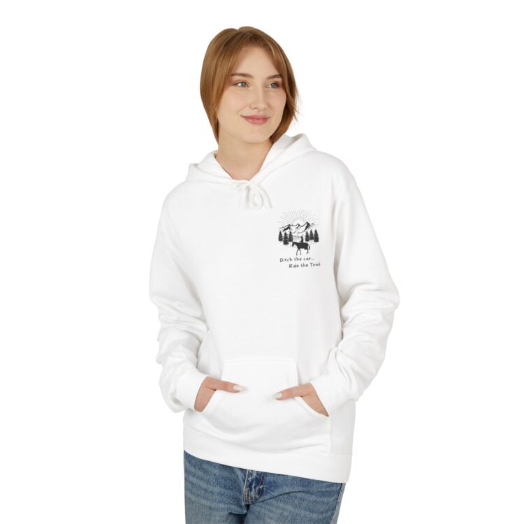 Ditch The Car - Ride the Trails Midweight Softstyle Fleece Hoodie - Image 10