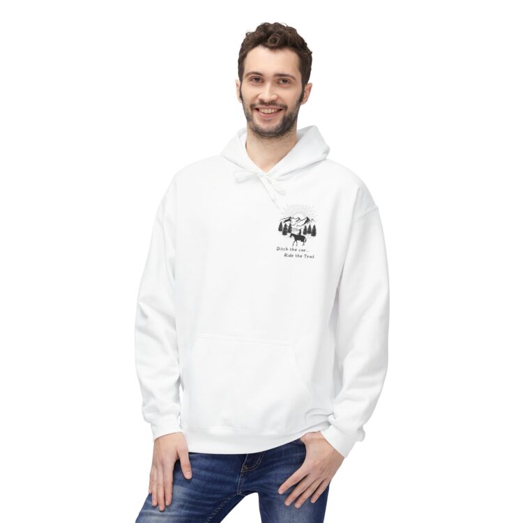 Ditch The Car - Ride the Trails Midweight Softstyle Fleece Hoodie - Image 7