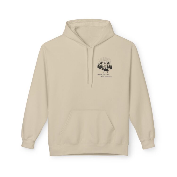 Ditch The Car - Ride the Trails Midweight Softstyle Fleece Hoodie - Image 2