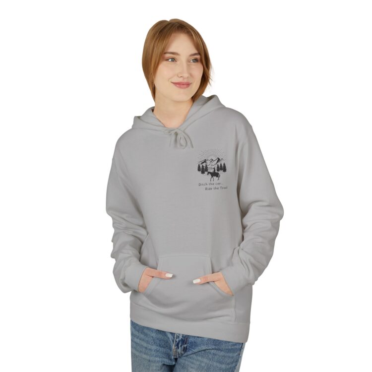 Ditch The Car - Ride the Trails Midweight Softstyle Fleece Hoodie - Image 16