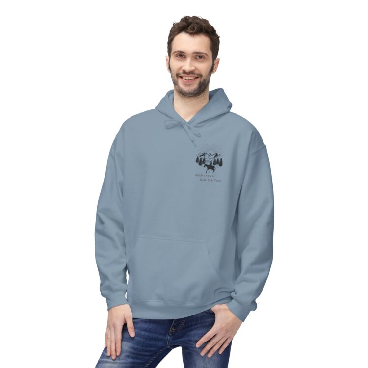 Ditch The Car - Ride the Trails Midweight Softstyle Fleece Hoodie - Image 43