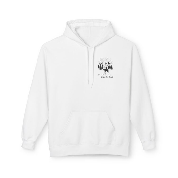 Ditch The Car - Ride the Trails Midweight Softstyle Fleece Hoodie - Image 8