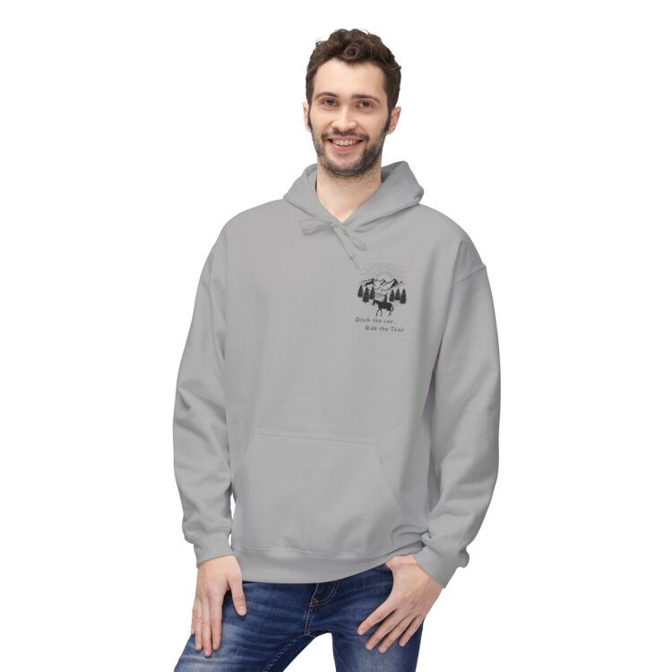 Ditch The Car - Ride the Trails Midweight Softstyle Fleece Hoodie - Image 13