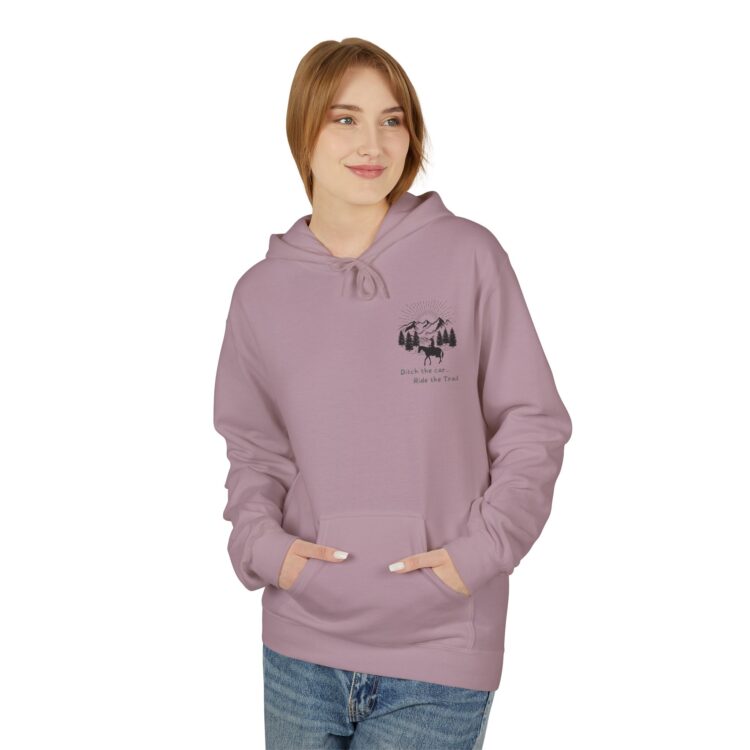 Ditch The Car - Ride the Trails Midweight Softstyle Fleece Hoodie - Image 52