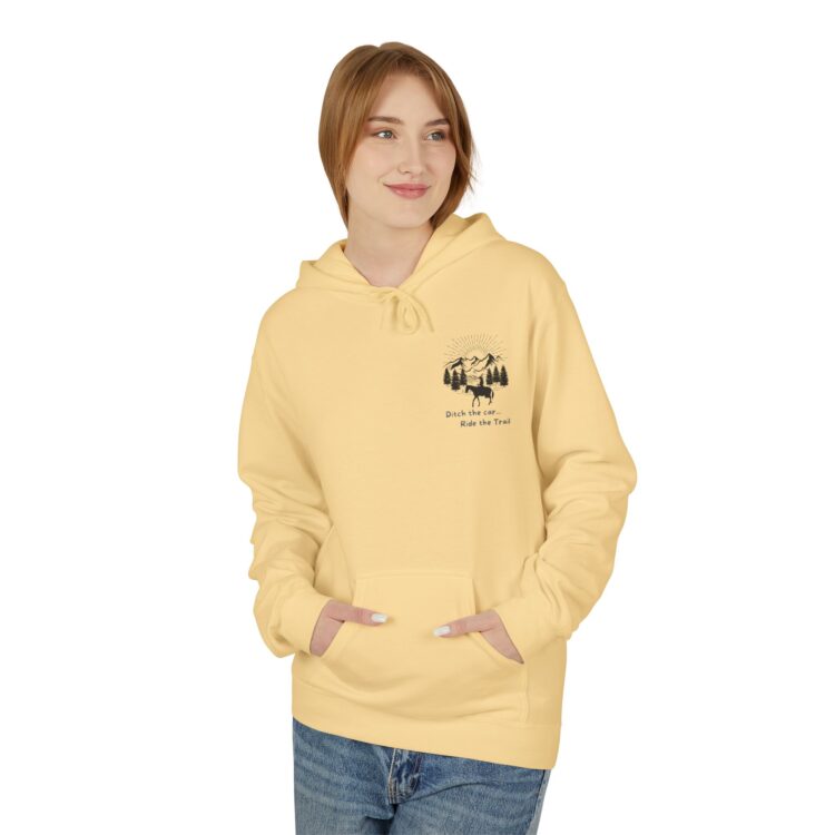 Ditch The Car - Ride the Trails Midweight Softstyle Fleece Hoodie - Image 22