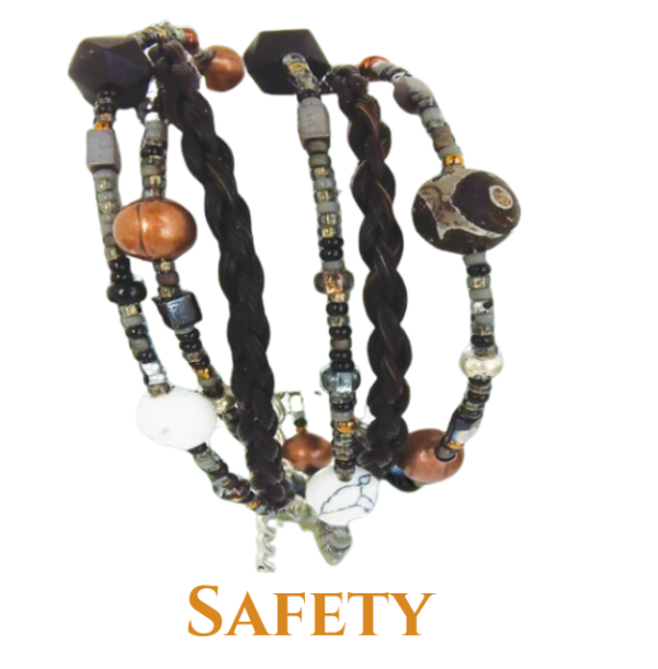 Safety solidarity compassion bracelet amber