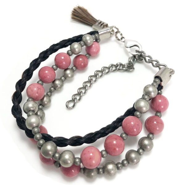 Pink beaded compassion bracelet