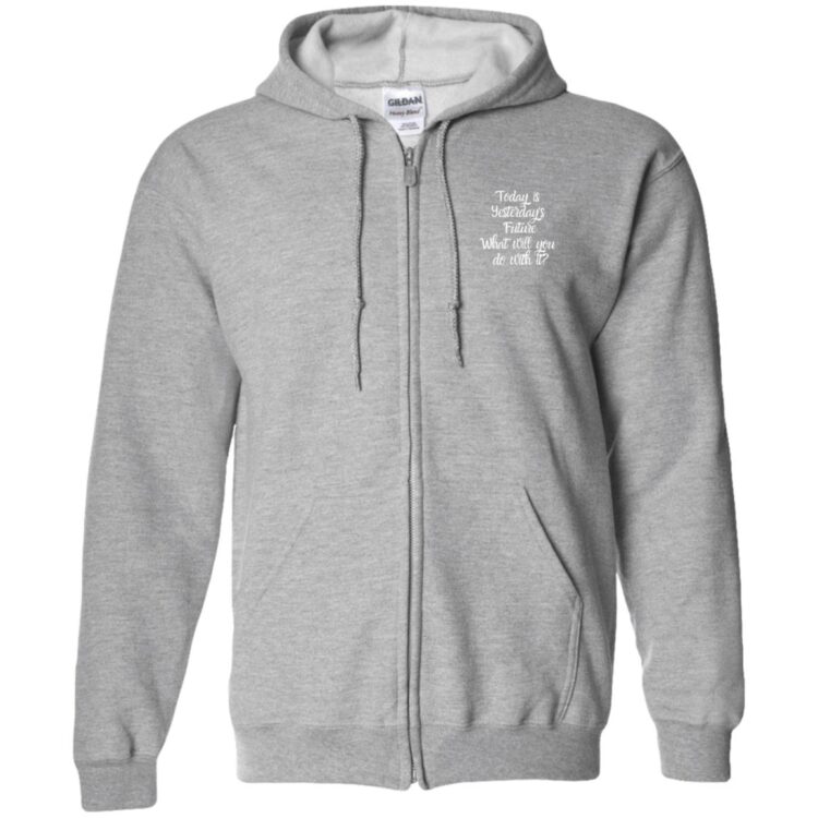 G186 Zip Up Hooded Sweatshirt - Image 7