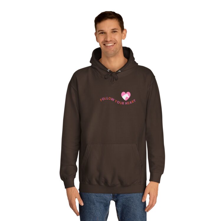 Follow Your Heart Unisex Hoodie - Cozy Casual Wear For Everyone - Image 11