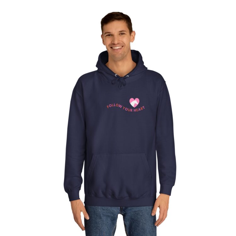 Follow Your Heart Unisex Hoodie - Cozy Casual Wear For Everyone - Image 4